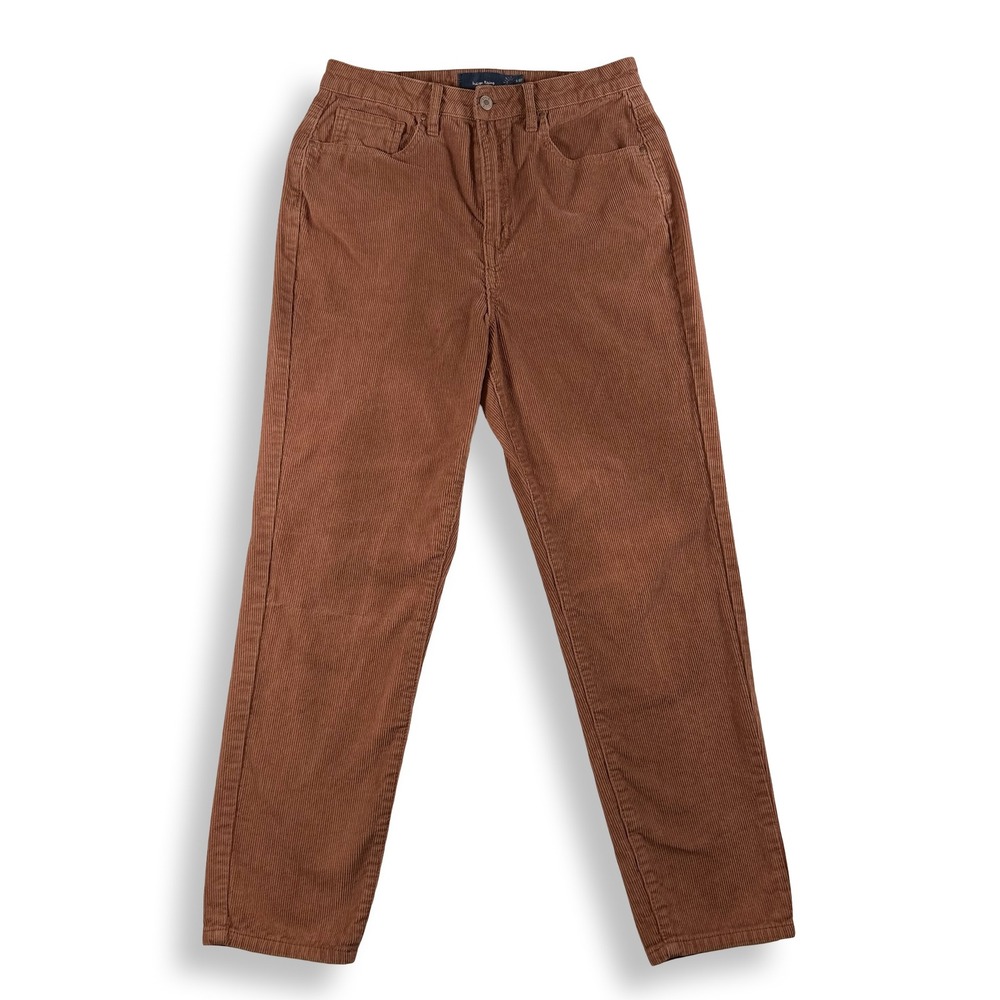 Indigo Rising Brown Corduroy Pants High Rise Straight Leg Size 5/27 PW2003218
